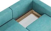 Диван угловой Ларсон 2М Nordic 71 аквамарин - превью 6