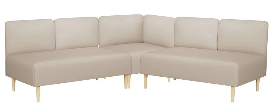 Диван угловой Рикке R13 Camaro 03 светло-бежевый - 1