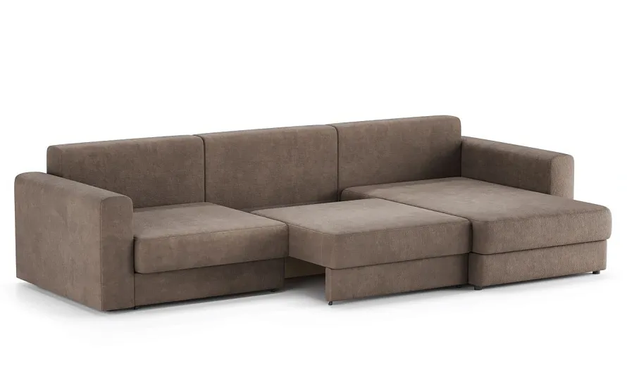 Диван угловой Ларсон 3М Nordic 35 пепельный - 5